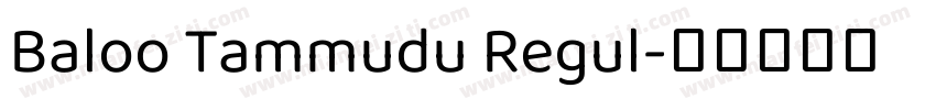 Baloo Tammudu Regul字体转换